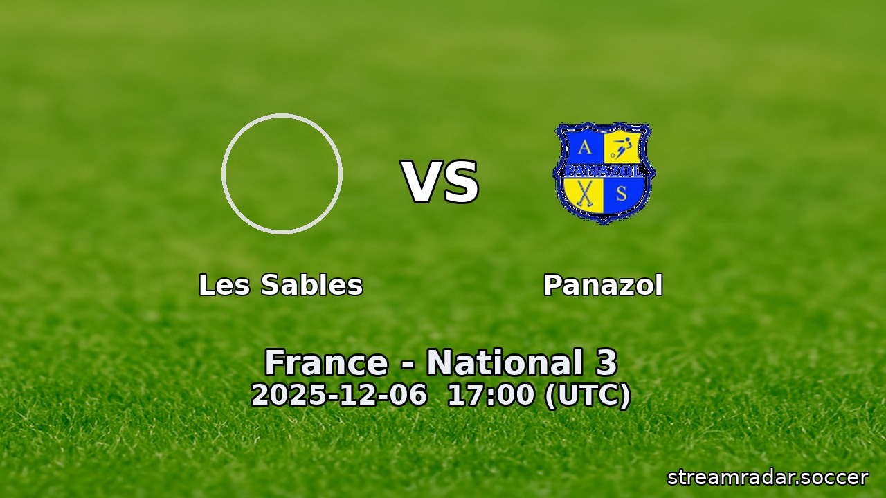 Les Sables vs Panazol