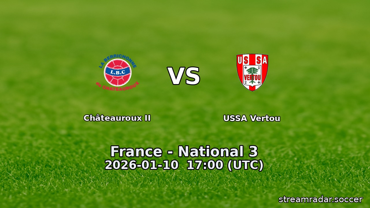 Châteauroux II vs USSA Vertou