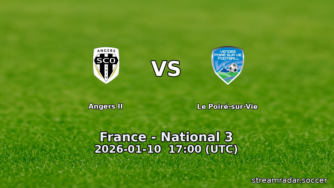 Angers II vs Le Poiré-sur-Vie