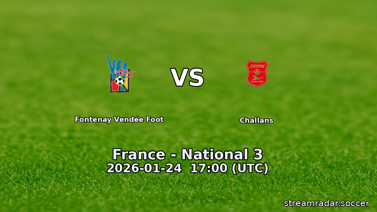 Fontenay Vendée Foot vs Challans