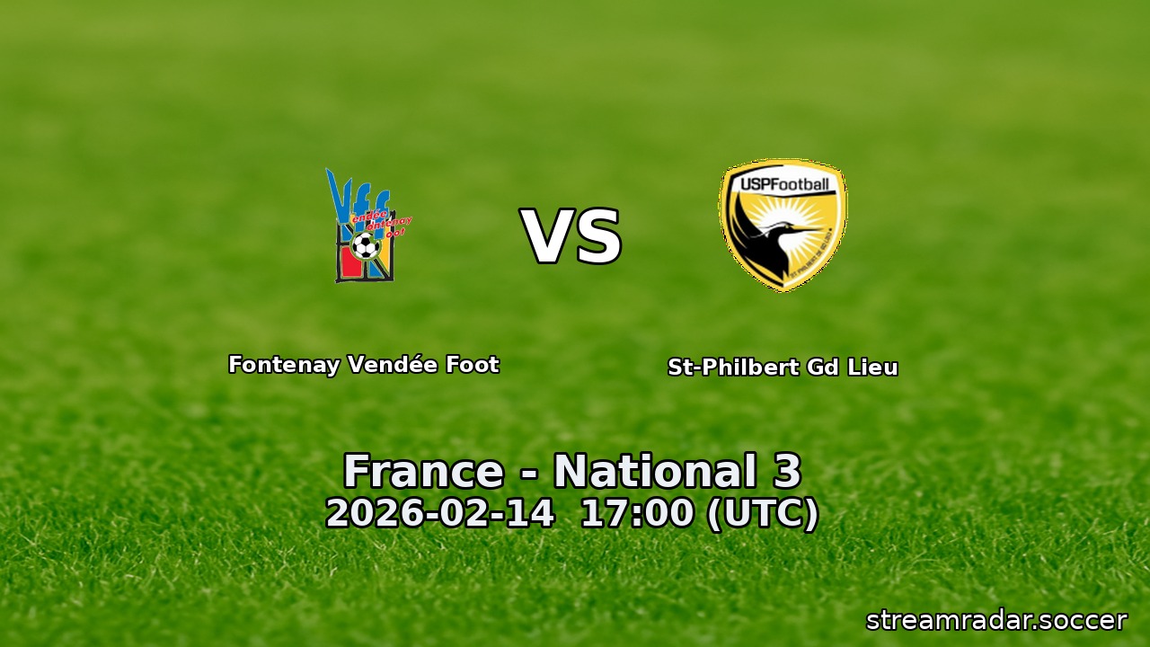 Fontenay Vendée Foot vs St-Philbert Gd Lieu