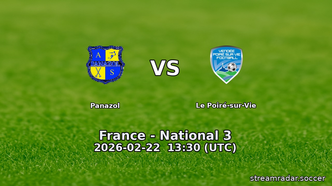 Panazol vs Le Poiré-sur-Vie