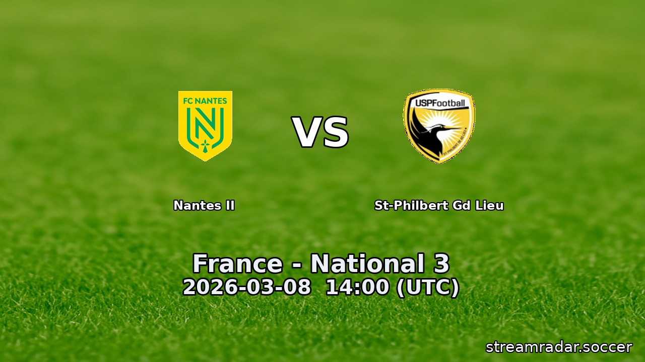 Nantes II vs St-Philbert Gd Lieu