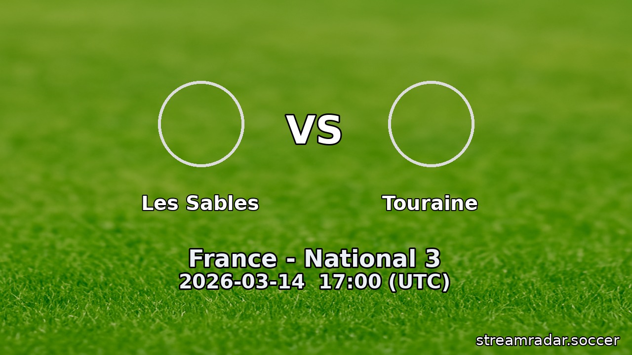 Les Sables vs Touraine