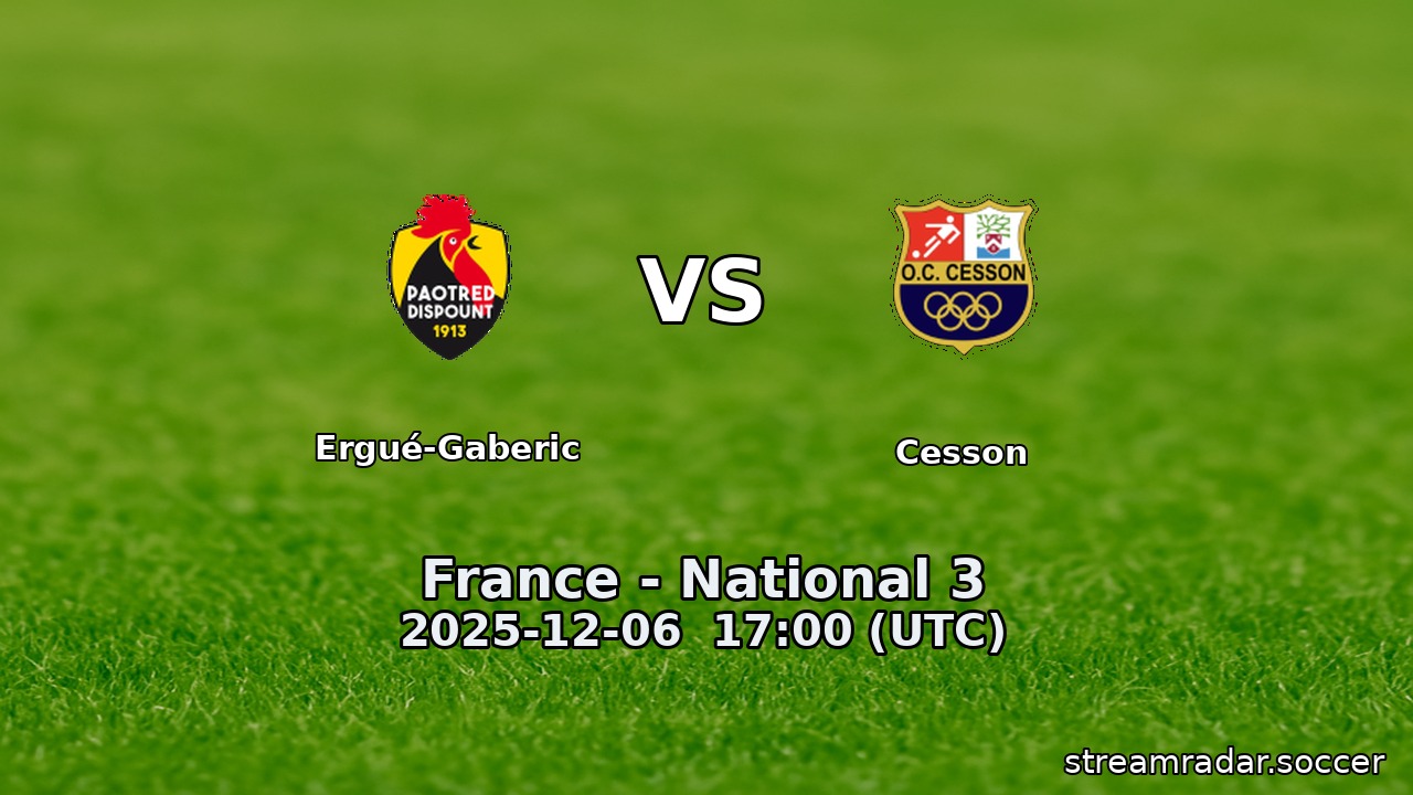 Ergué-Gaberic vs Cesson