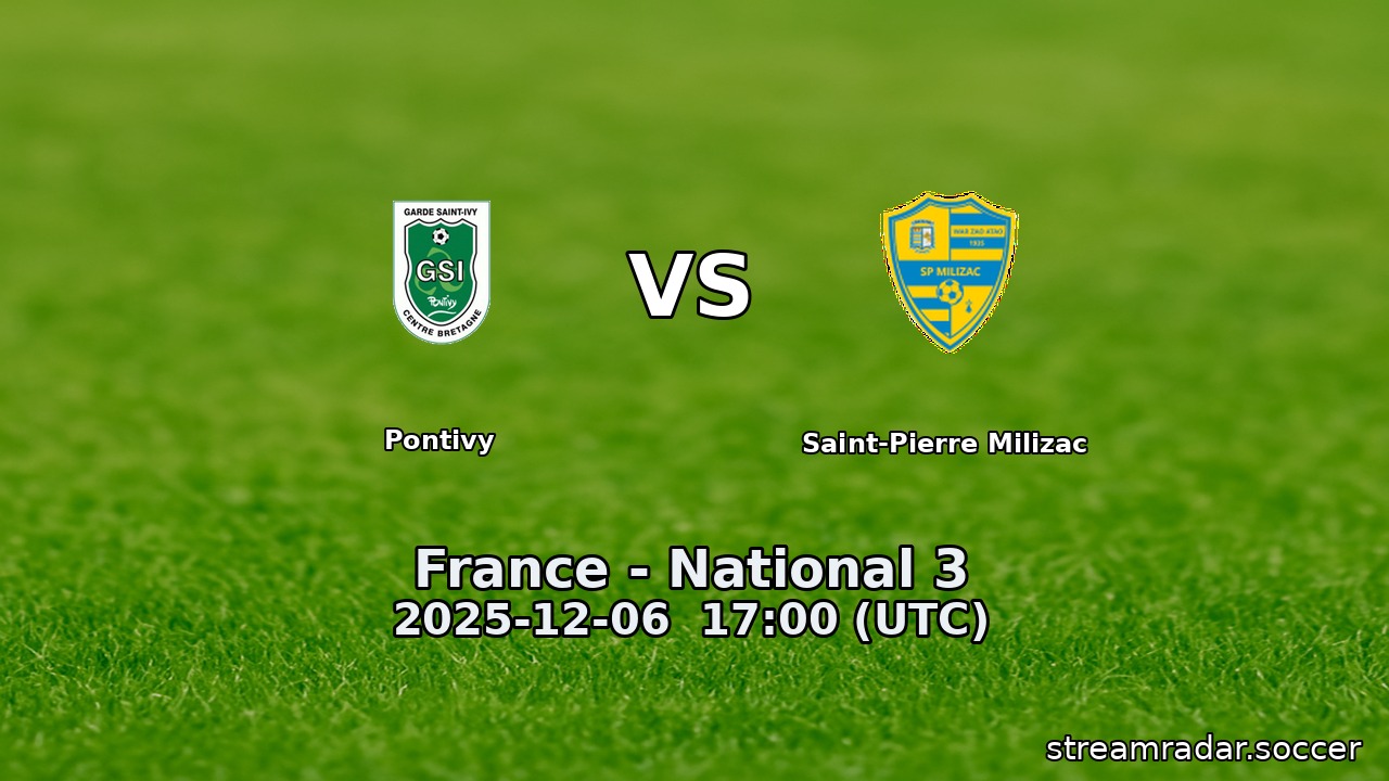 Pontivy vs Saint-Pierre Milizac