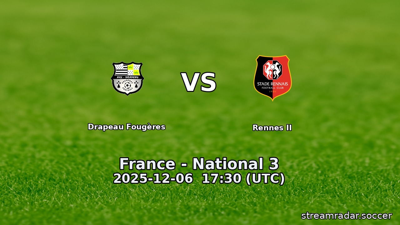 Drapeau Fougères vs Rennes II