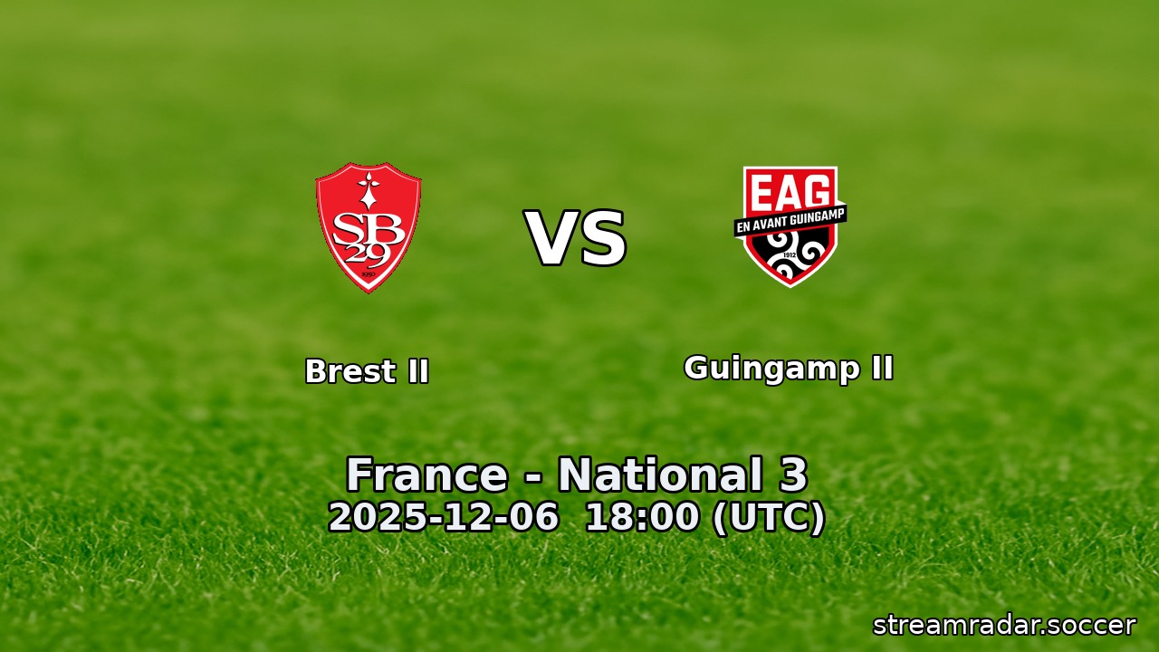 Brest II vs Guingamp II