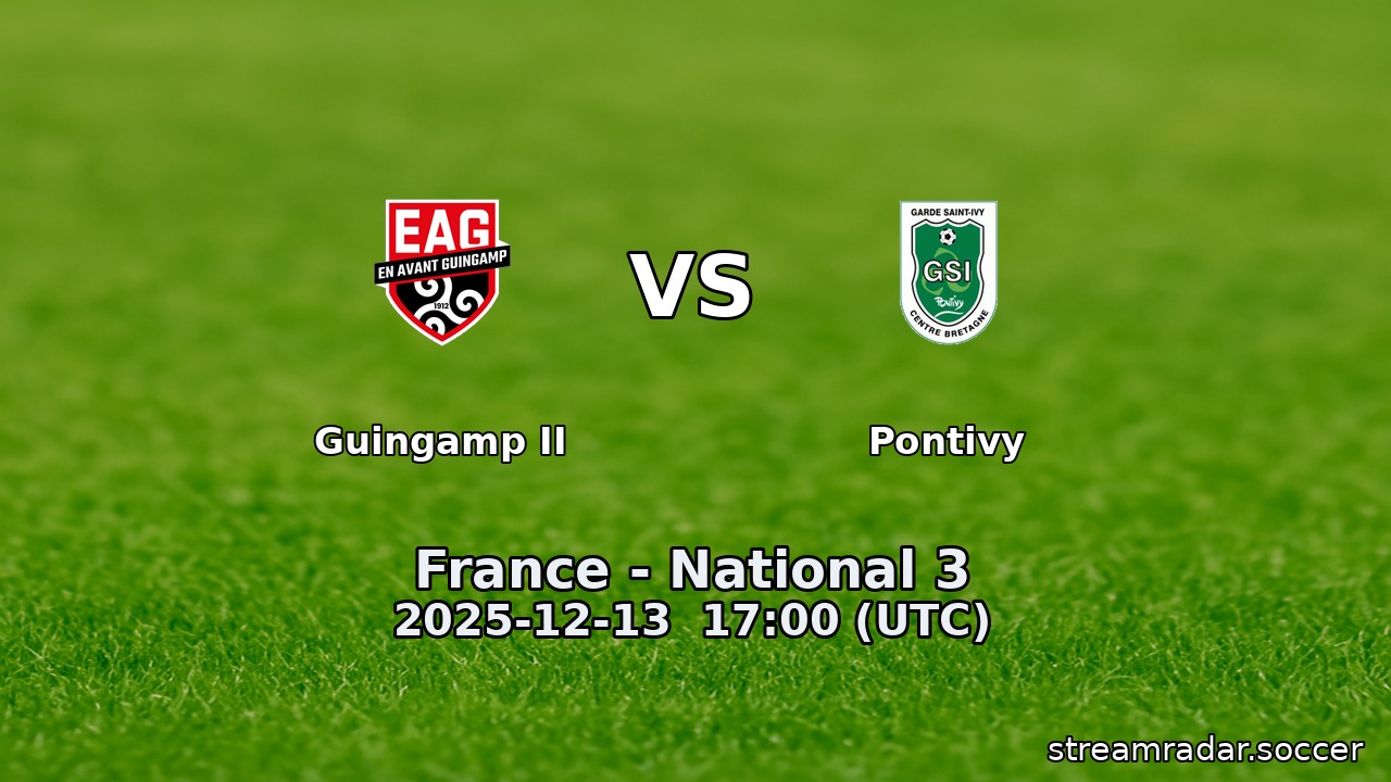 Guingamp II vs Pontivy