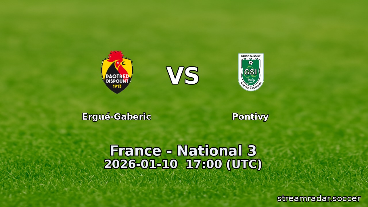 Ergué-Gaberic vs Pontivy