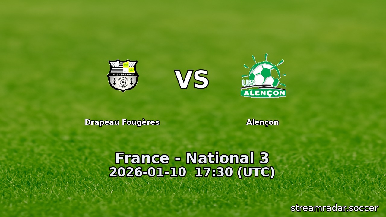 Drapeau Fougères vs Alençon