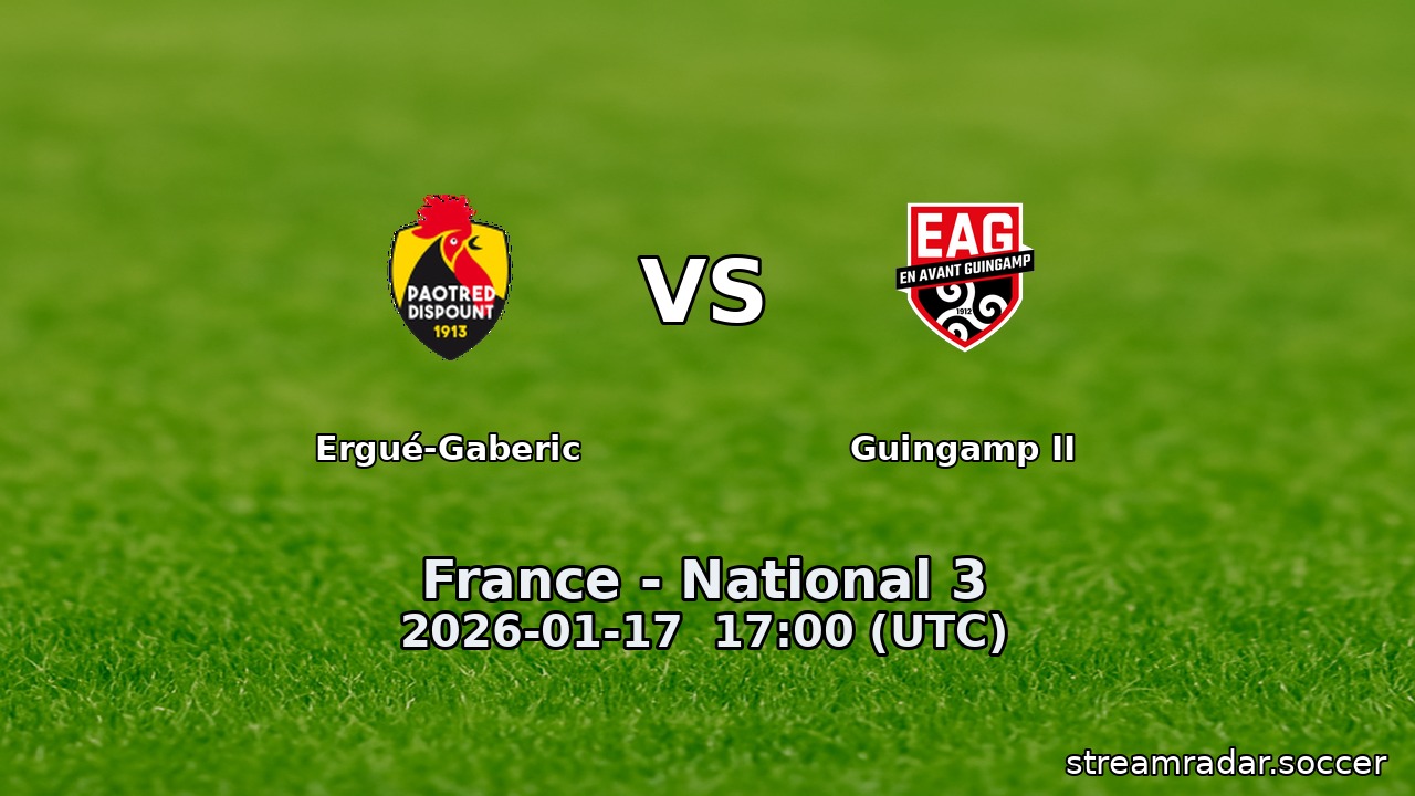 Ergué-Gaberic vs Guingamp II