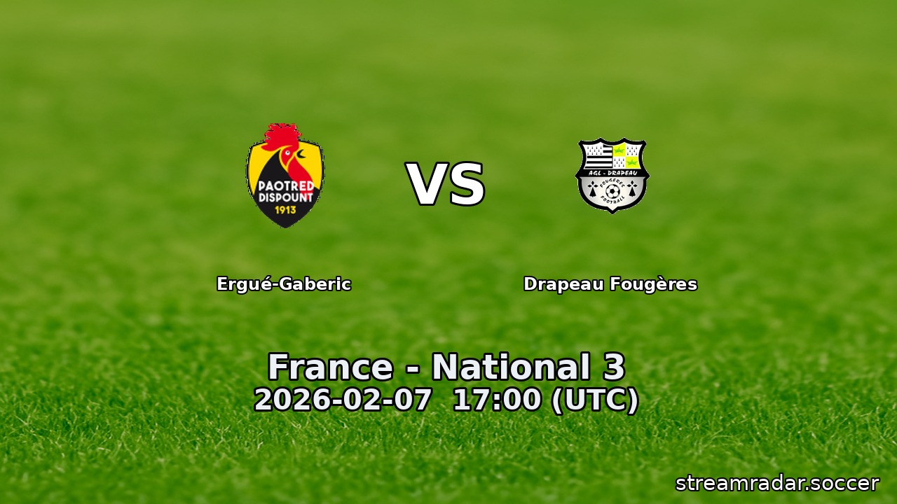 Ergué-Gaberic vs Drapeau Fougères