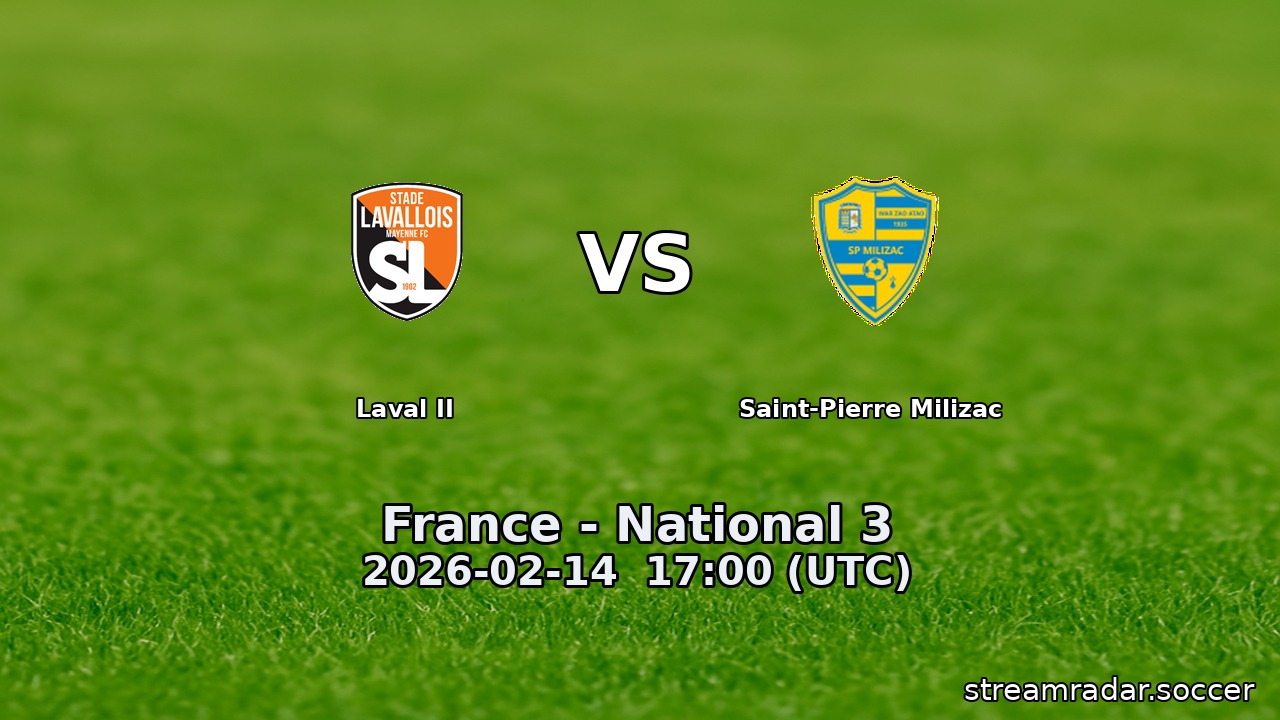 Laval II vs Saint-Pierre Milizac