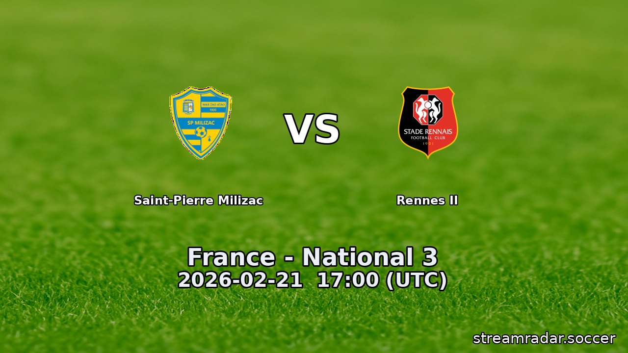 Saint-Pierre Milizac vs Rennes II