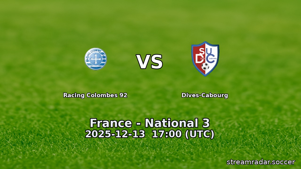 Racing Colombes 92 vs Dives-Cabourg