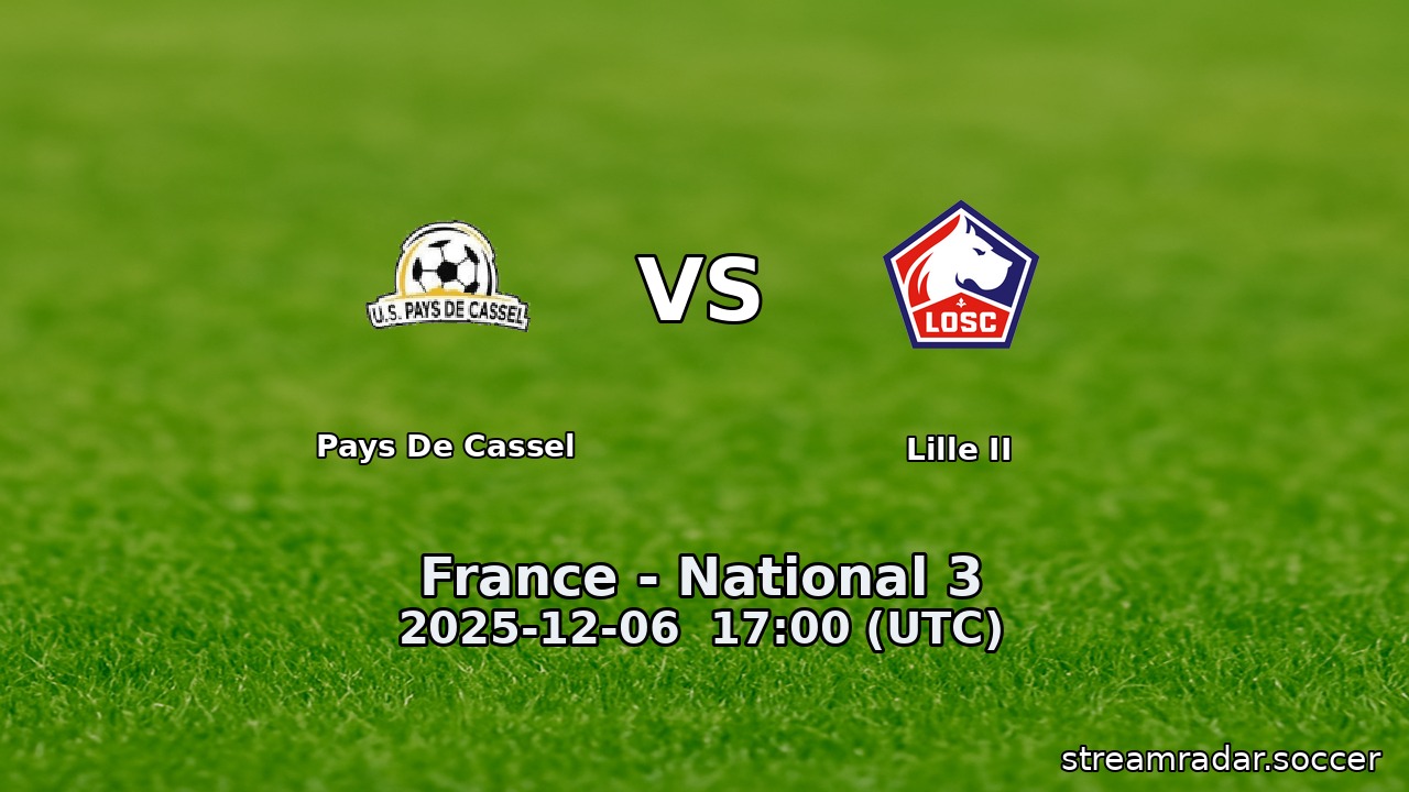 Pays De Cassel vs Lille II