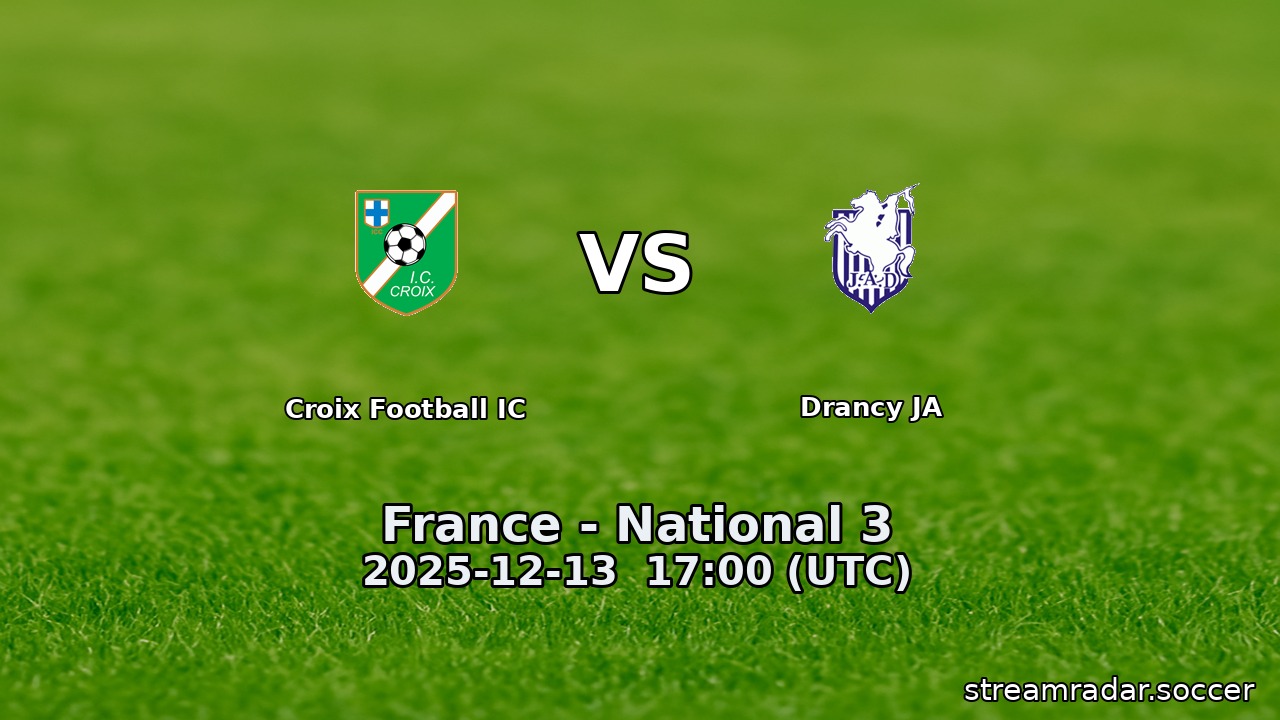 Croix Football IC vs Drancy JA