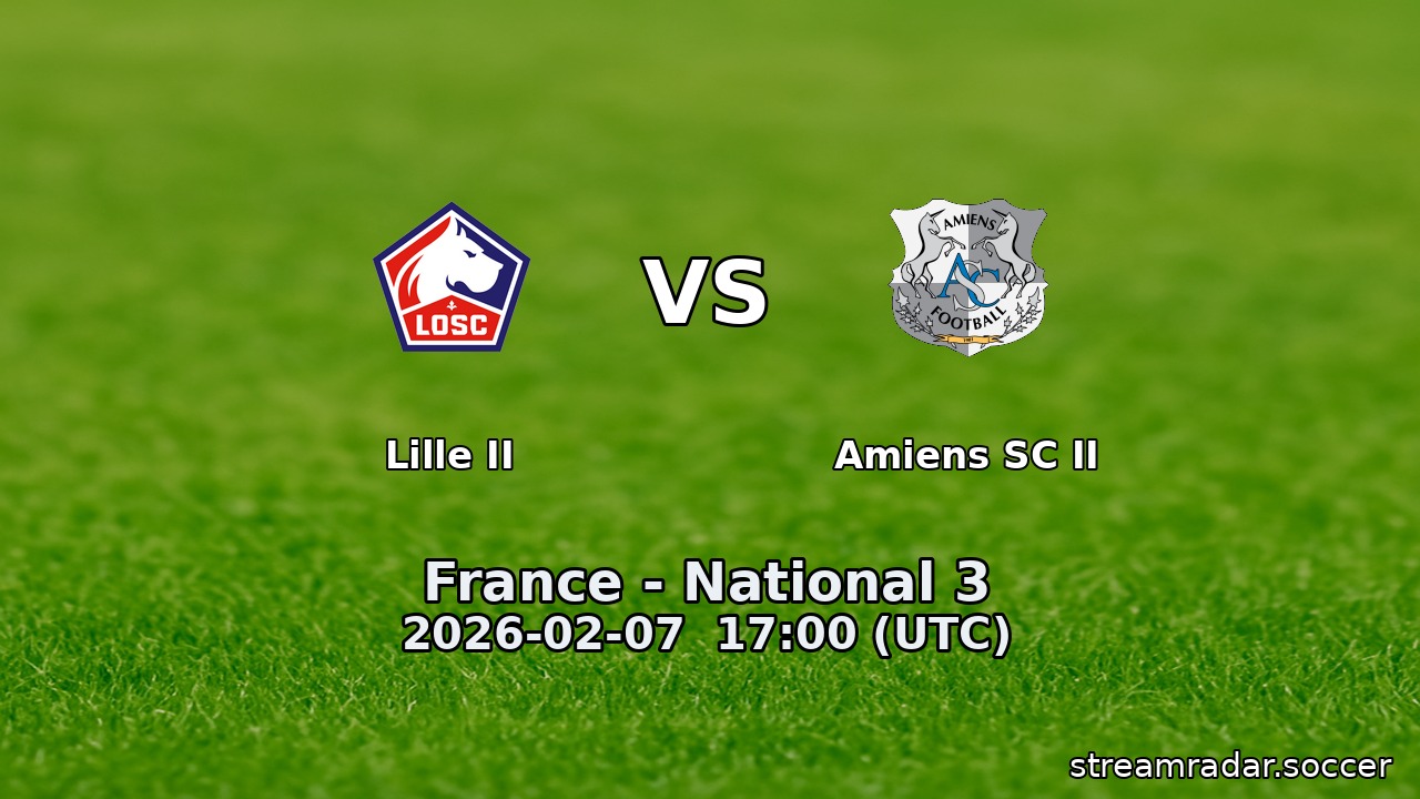 Lille II vs Amiens SC II