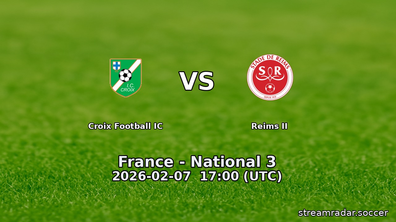 Croix Football IC vs Reims II