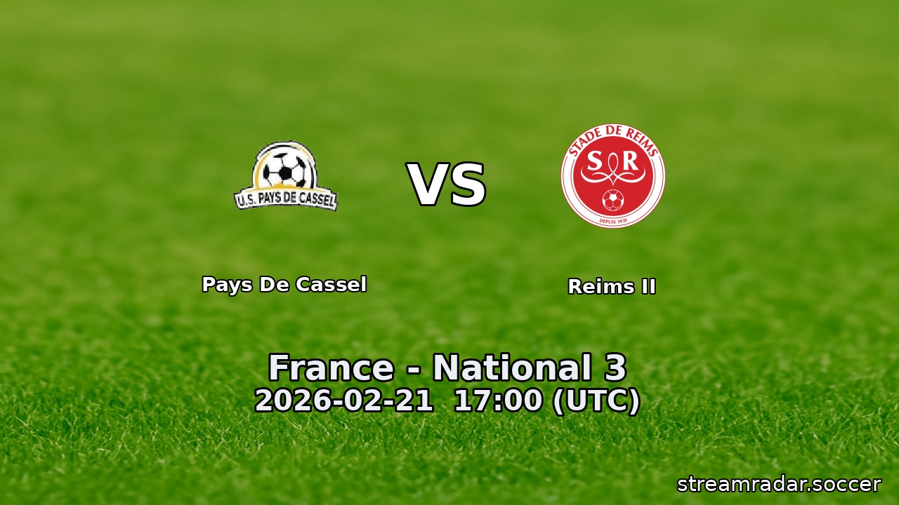 Pays De Cassel vs Reims II