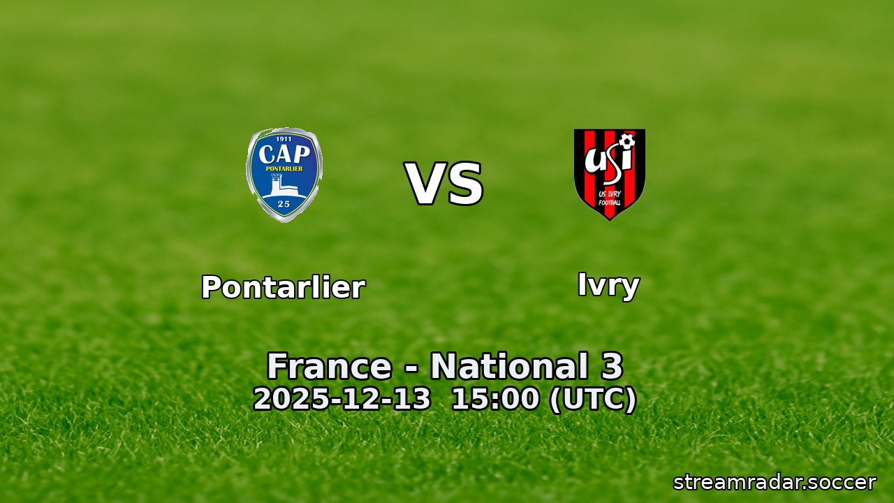 Pontarlier vs Ivry