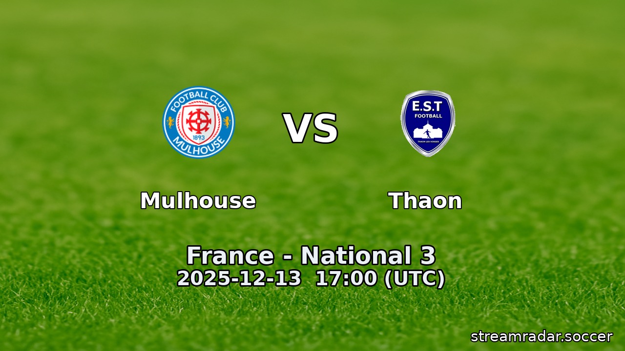 Mulhouse vs Thaon