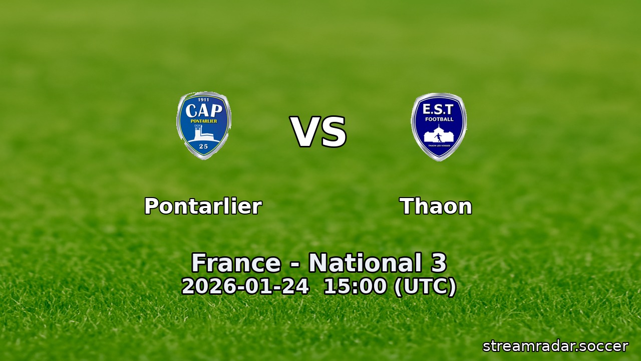 Pontarlier vs Thaon