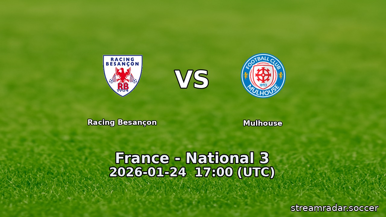 Racing Besançon vs Mulhouse