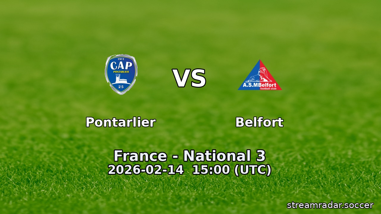 Pontarlier vs Belfort