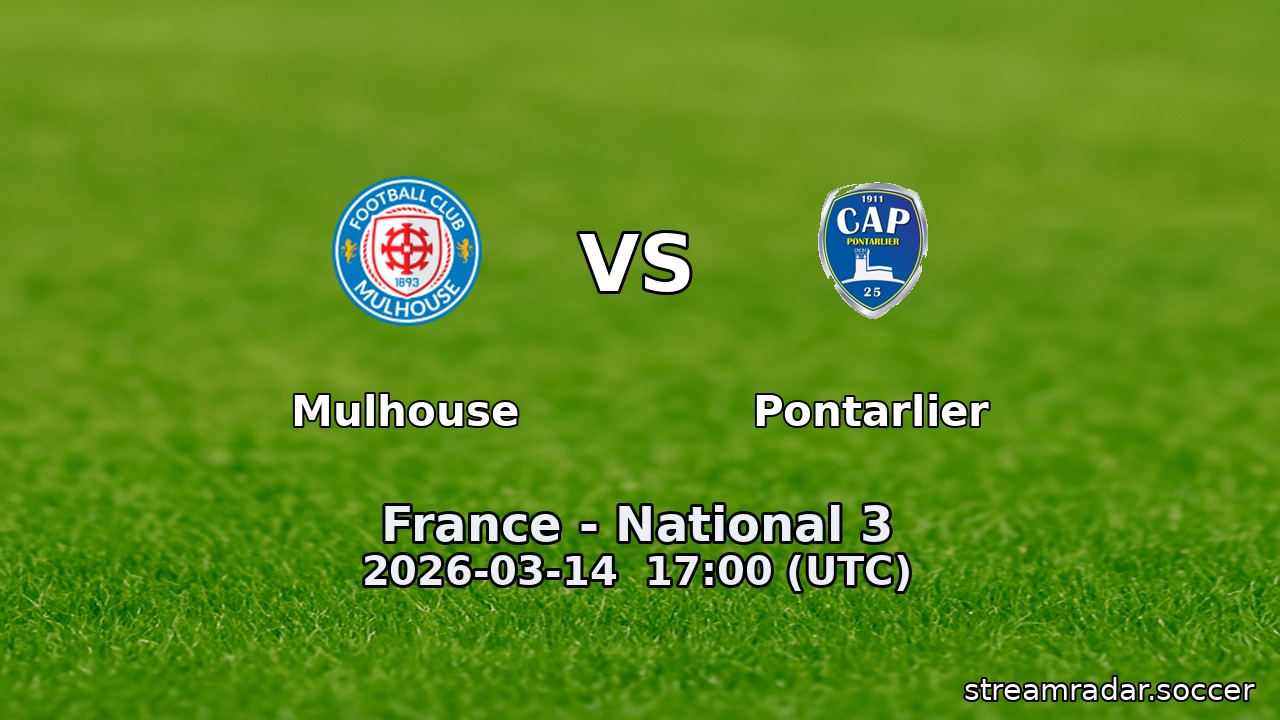 Mulhouse vs Pontarlier