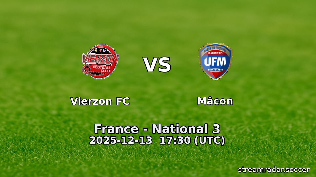 Vierzon FC vs Mâcon