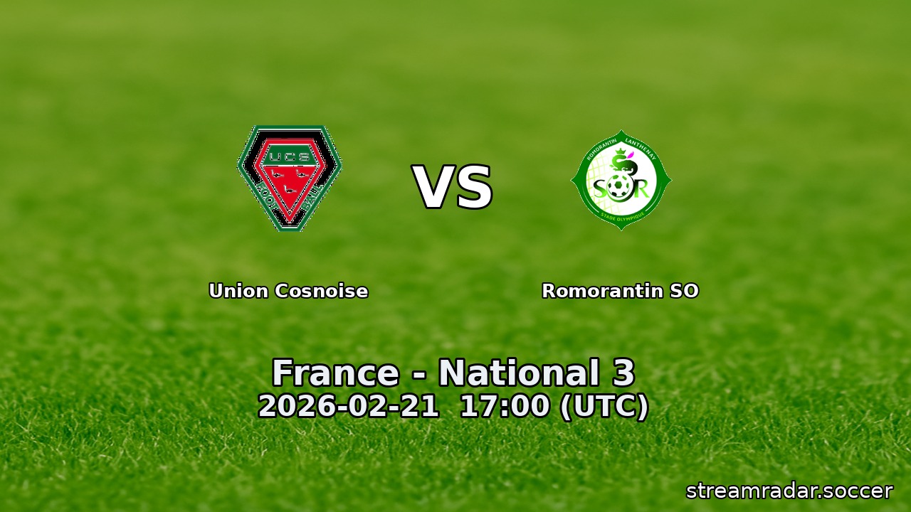 Union Cosnoise vs Romorantin SO