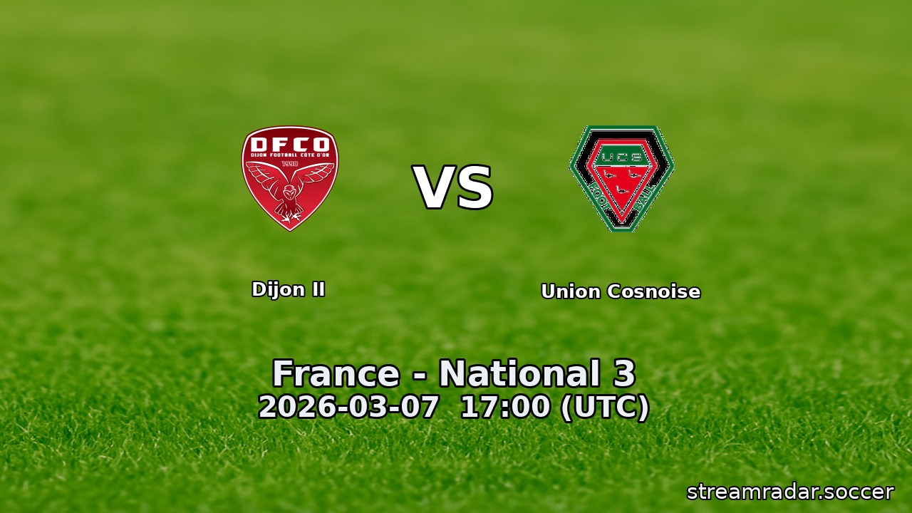 Dijon II vs Union Cosnoise