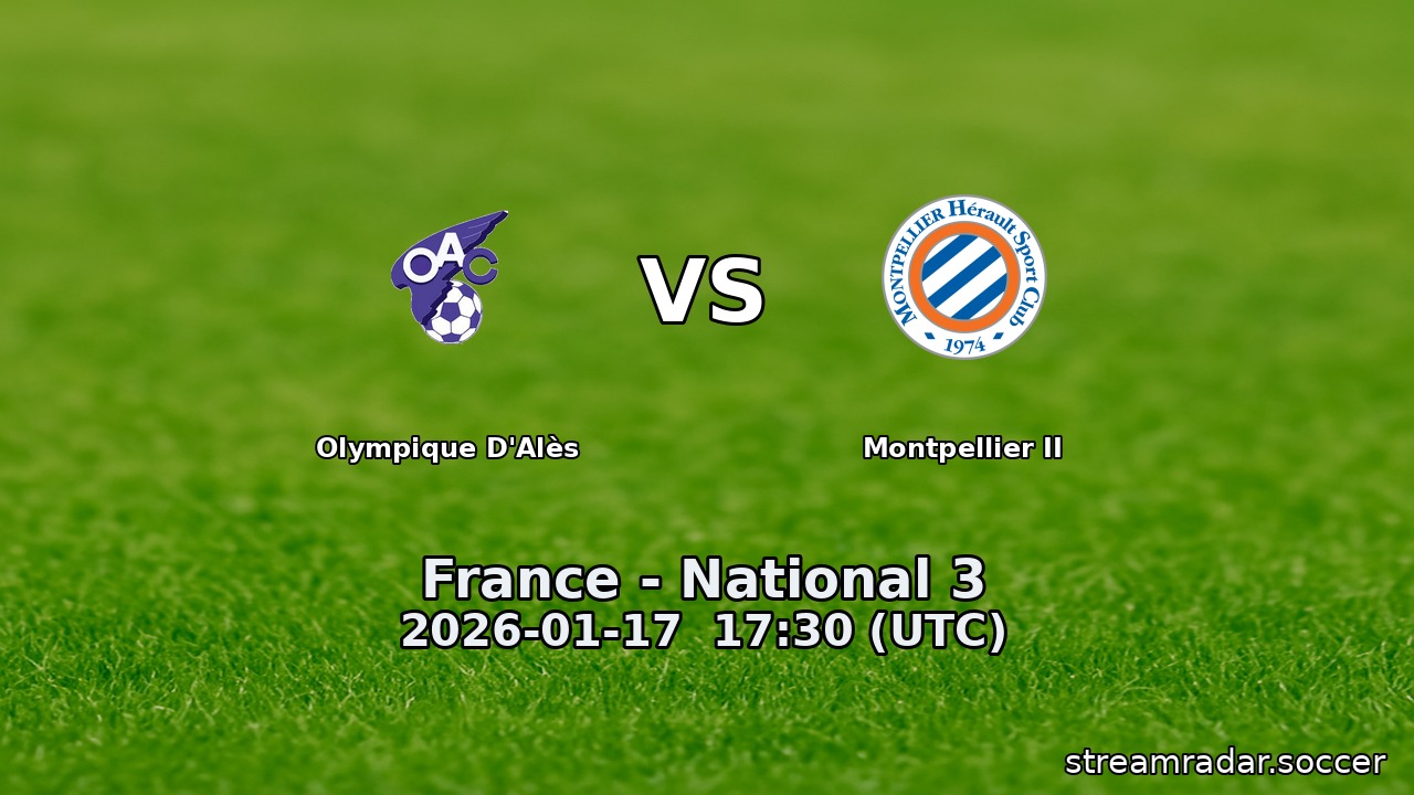 Olympique D'Alès vs Montpellier II
