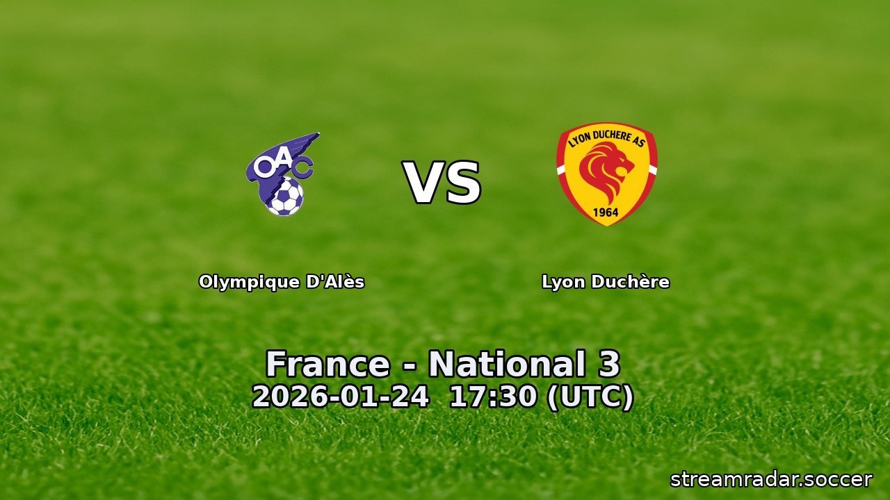 Olympique D'Alès vs Lyon Duchère