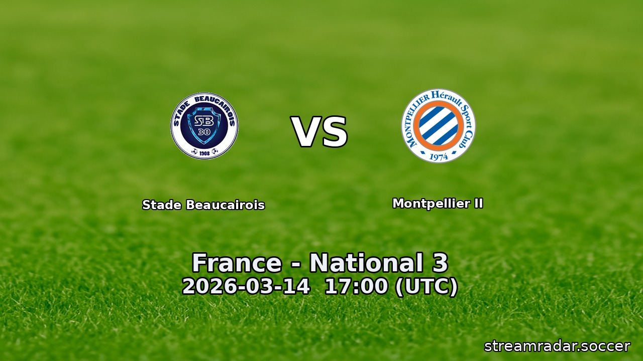 Stade Beaucairois vs Montpellier II