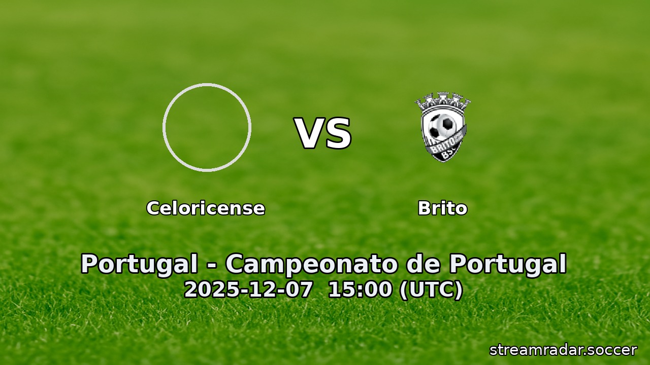 Celoricense vs Brito