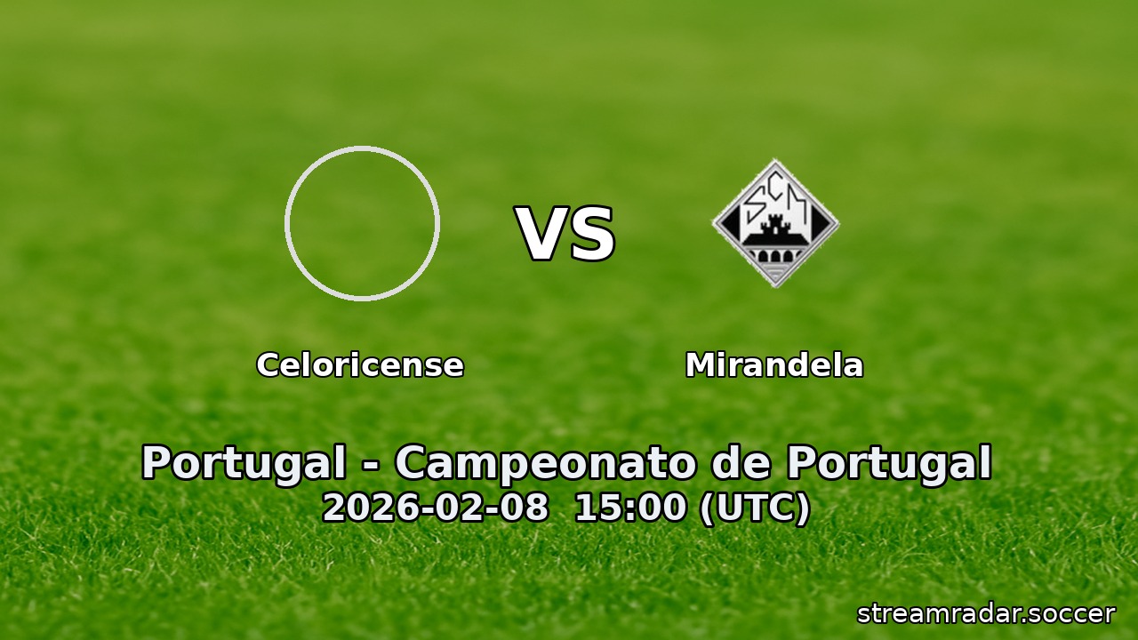 Celoricense vs Mirandela