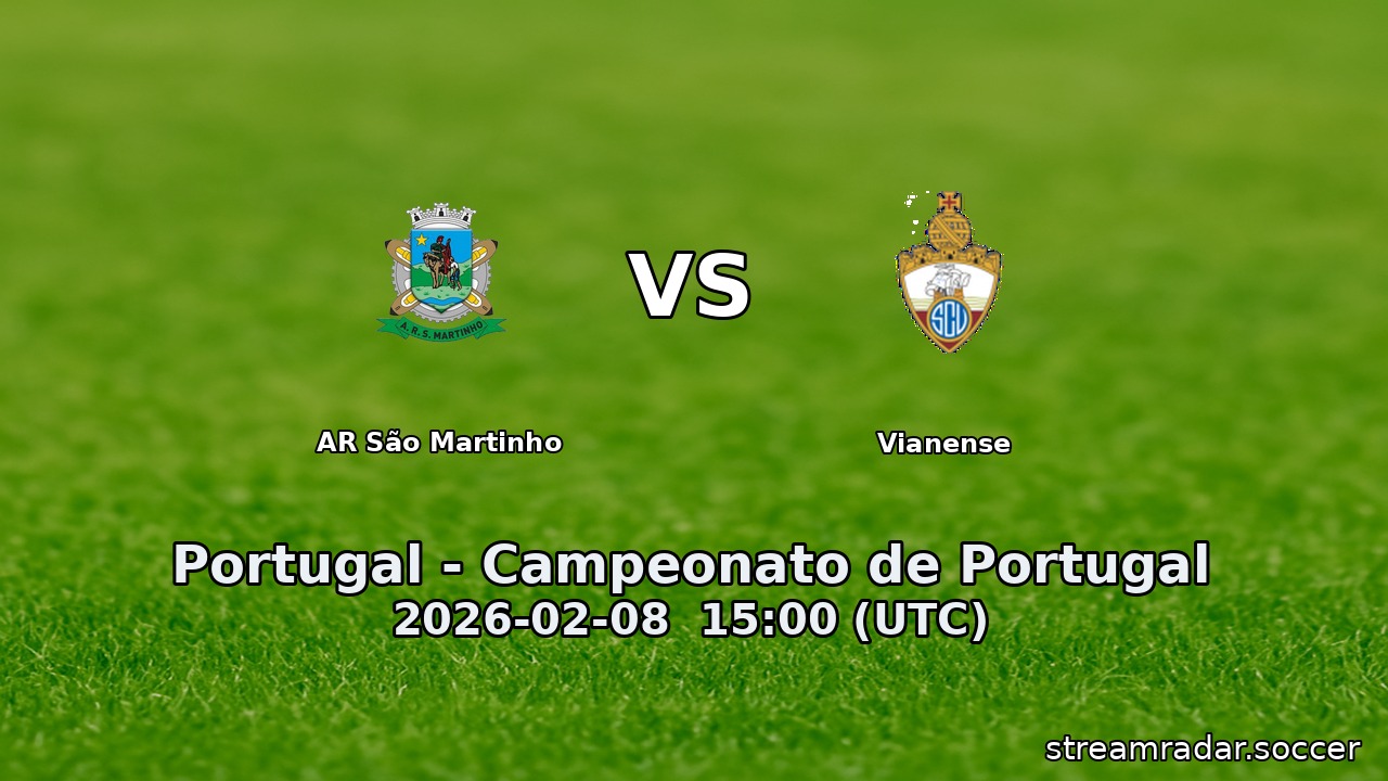 AR São Martinho vs Vianense