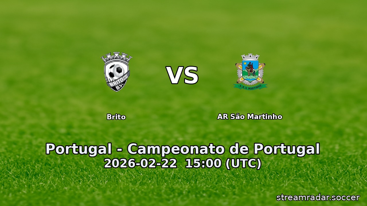 Brito vs AR São Martinho