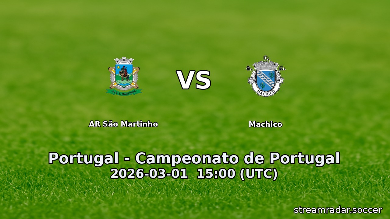 AR São Martinho vs Machico