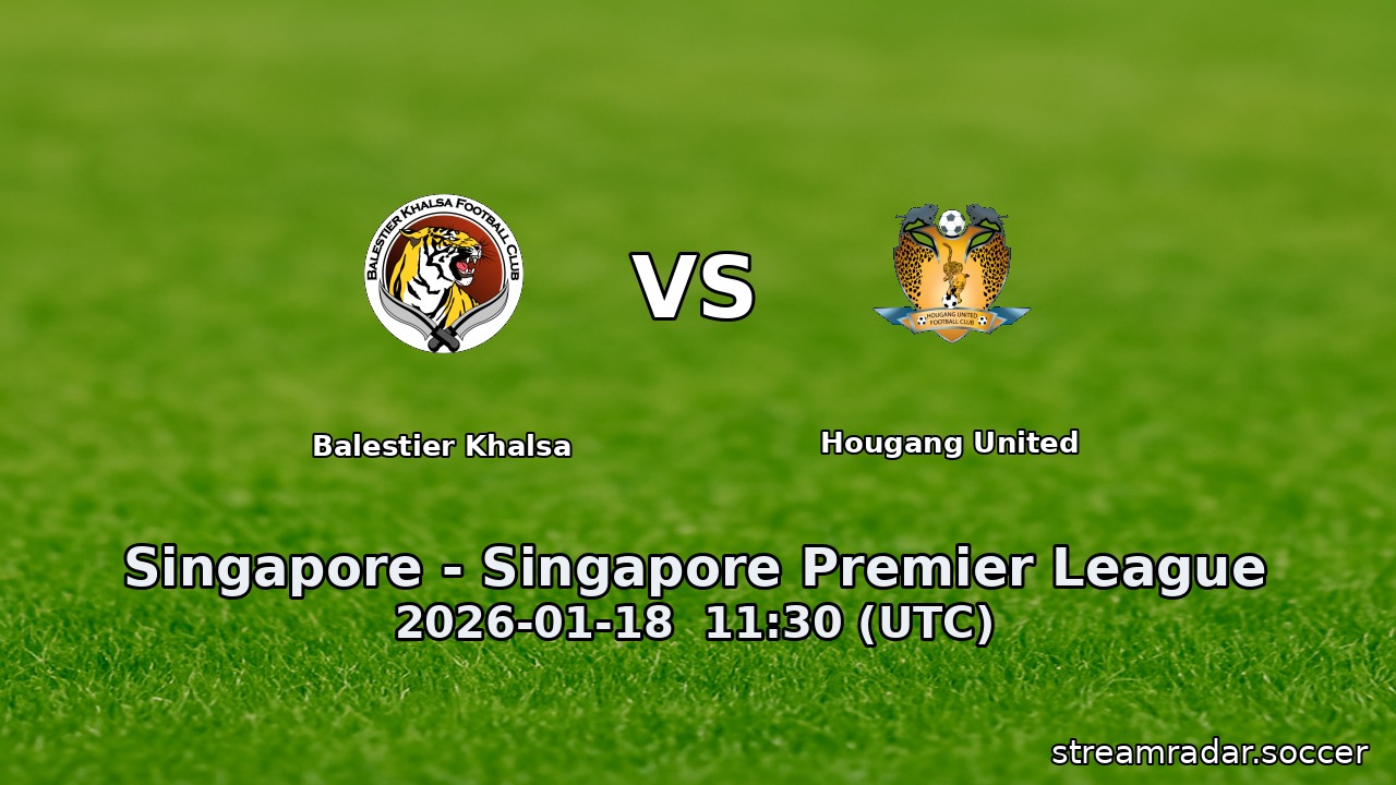Balestier Khalsa vs Hougang United