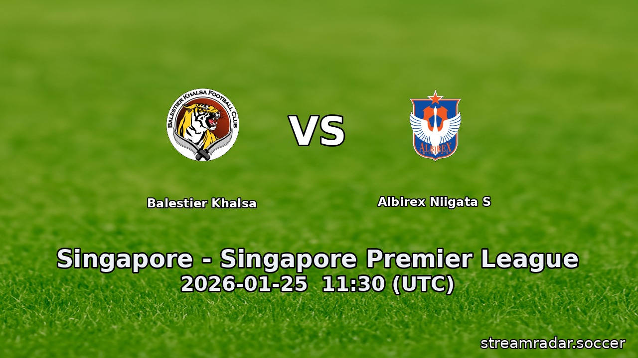 Balestier Khalsa vs Albirex Niigata S