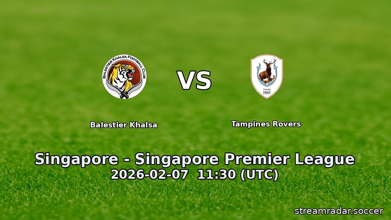 Balestier Khalsa vs Tampines Rovers