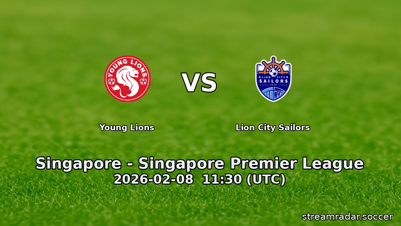 Young Lions vs Lion City Sailors