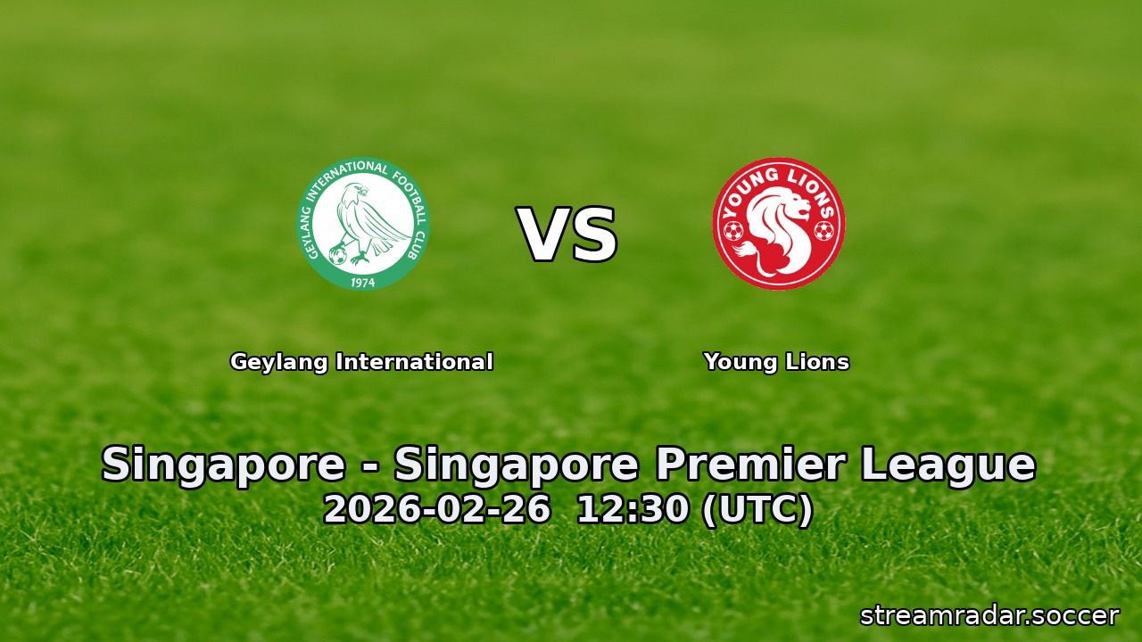 Geylang International vs Young Lions