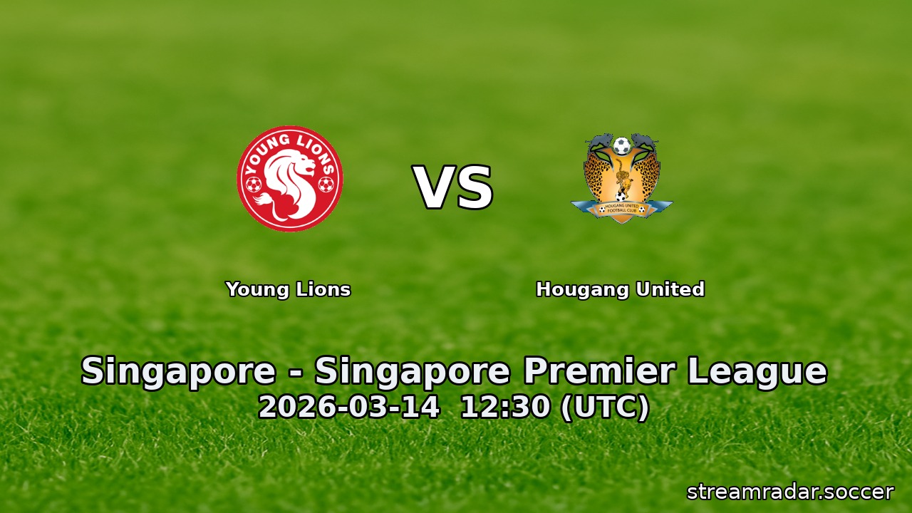 Young Lions vs Hougang United