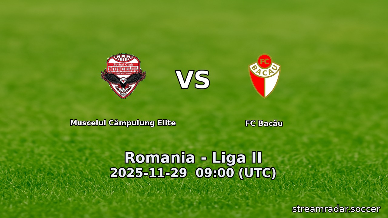 Muscelul Câmpulung Elite vs FC Bacău