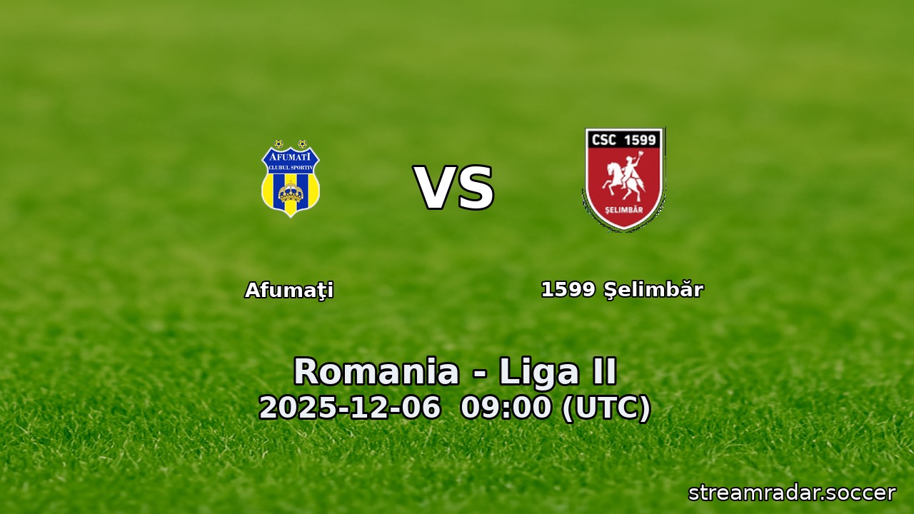 Afumaţi vs 1599 Şelimbăr